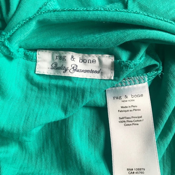 NWOT rag & bone New York slub vee t-shirt - Picture 9 of 11